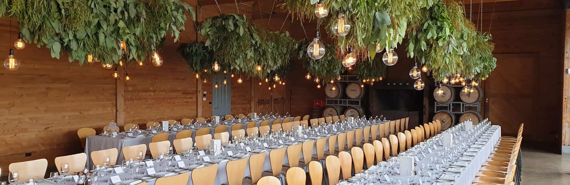 Hobart Events | Wedding Festoon Pendant Lighting Hire at Frogmore Creek