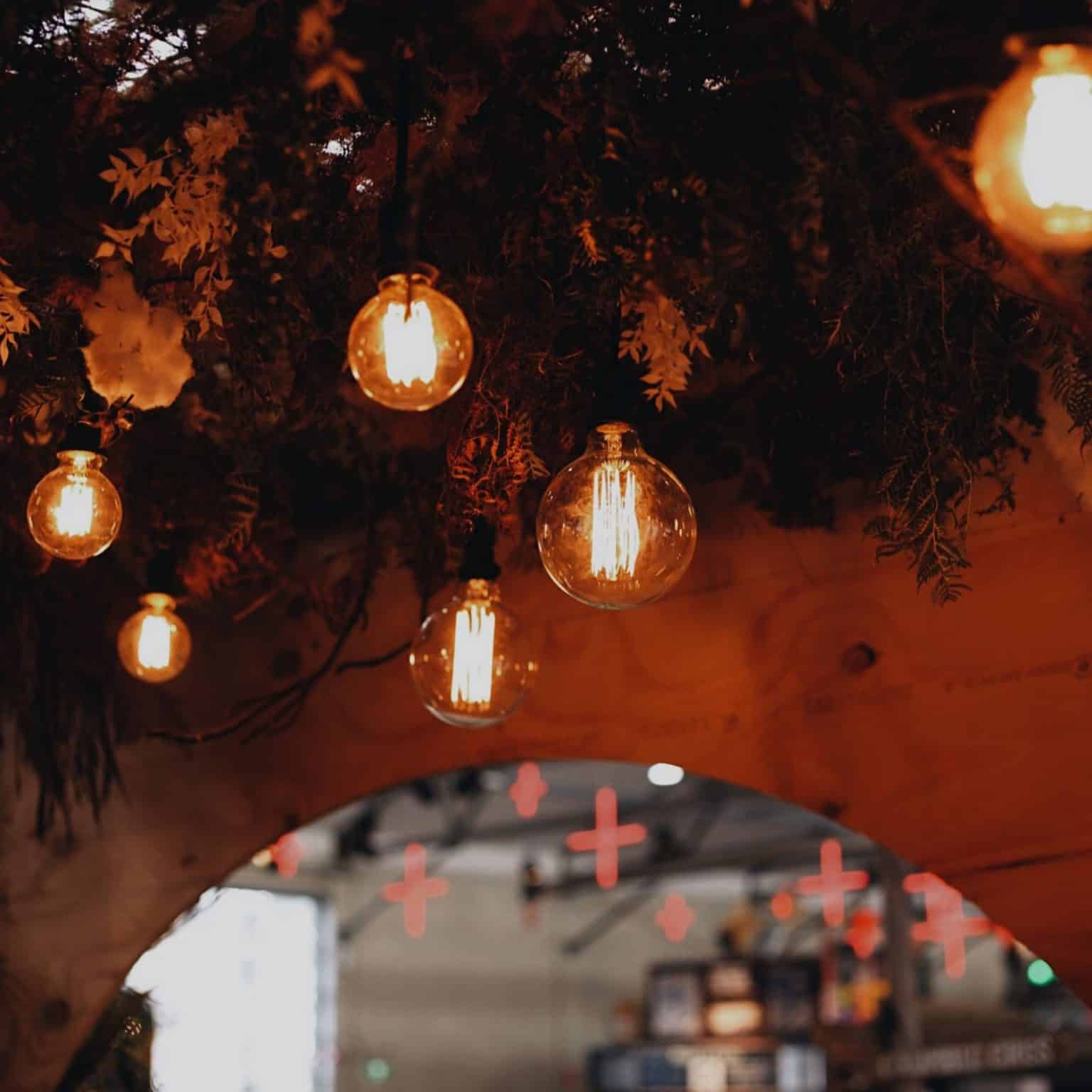 Hobart Events | Festoon Pendant Lighting Hire at Dark Mofo Photographer Forty Spotted Gin